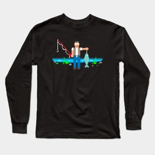 Retro Fishing Long Sleeve T-Shirt